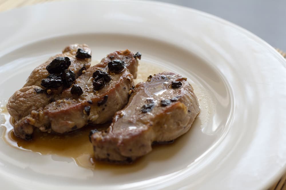 Carne de cerdo en salsa como en los bares