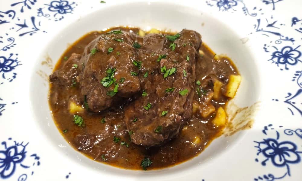 Preparación de las carrilleras de cerdo