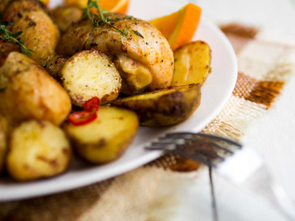 Patatas asadas en freidora de aire